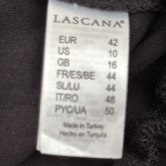 Lascana Elegant V-Neck Black Sleeveless open-back Wide-Leg Jumpsuit Size Large - Picture 4 of 10